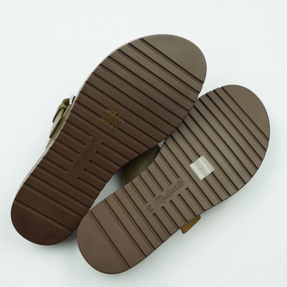 New MADEWELL Size 8.5 The Dee Double-Strap Slide Sandal in Olive Tree $98 NP292 - Picture 7 of 7
